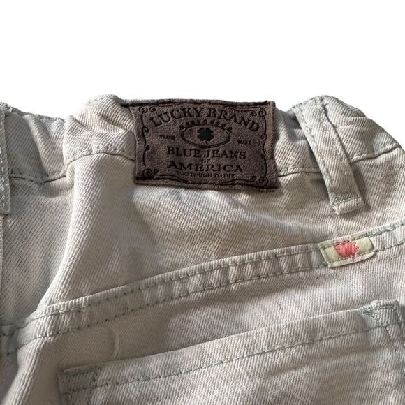 Lucky Brand Girl’s White Jean Shorts (10) - Picture 3 of 6